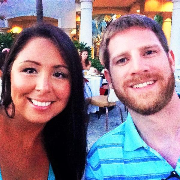 My husband and I in the Bahamas.
